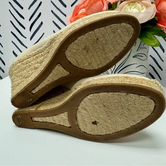 J. Crew Cream Wedge Espadrilles - 6 - Picture 7 of 7